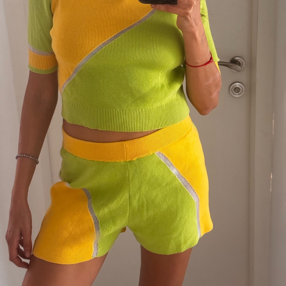 2 pieces shorts and a crop top